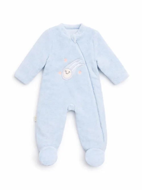 Buzo azul acolchado bebe