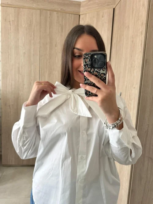 Camisa Lazo Oversize - Blanca
