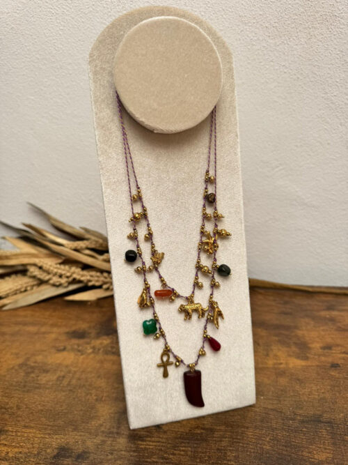 Collar Multicharm - Dorado