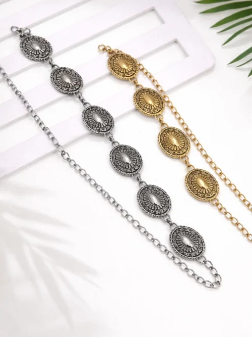 Cinturón Métálico de Medallones Vintage