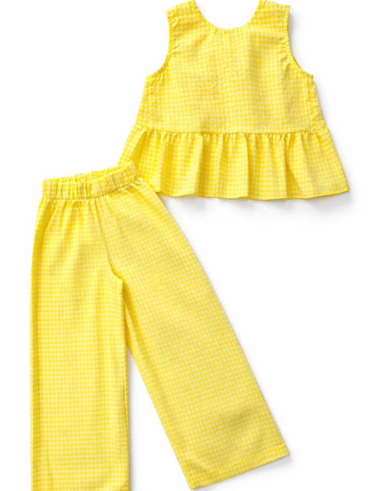 Conjunto Vichy-Amarillo