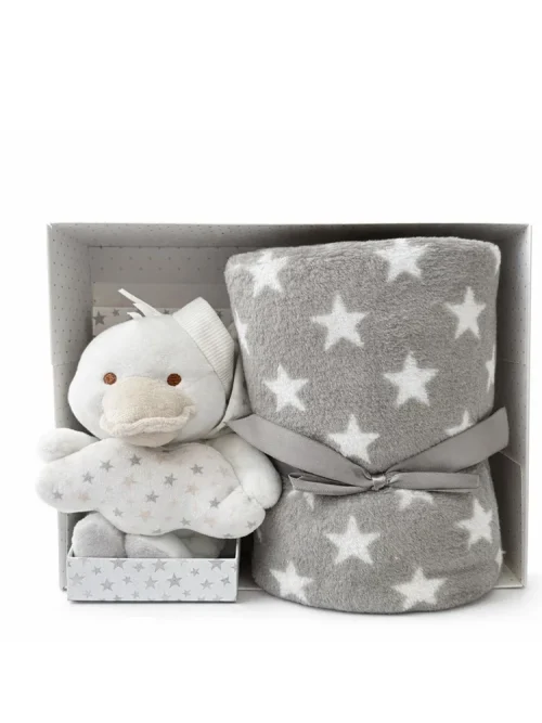 Set de bebé peluche con manta