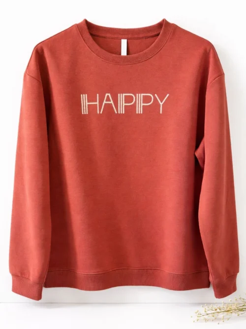 Sudadera Happy - Naranja