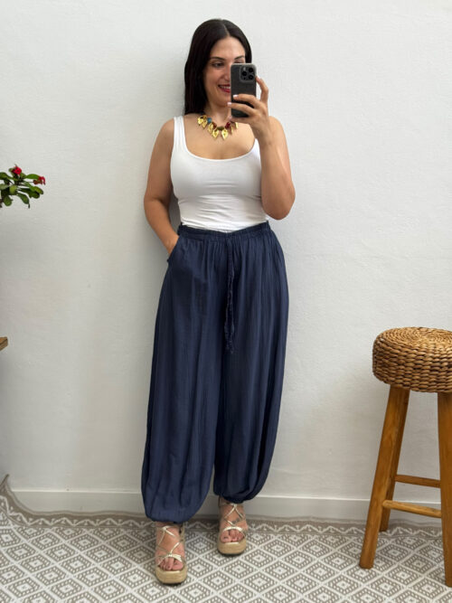 Pantalón Bombacho- Marino