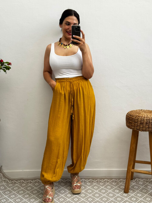 Pantalón Bombachos - Amarillo