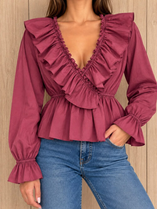 Blusa Valentina - Granate